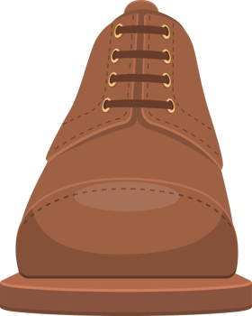 Leather shoes clipart design illustration png