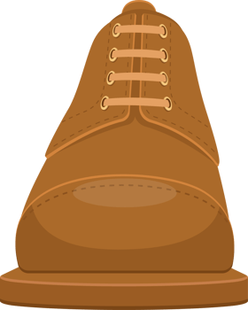 Leather shoes clipart design illustration png