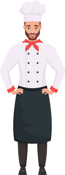 Chef man clipart design illustration png