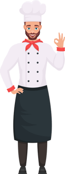 Chef man clipart design illustration png