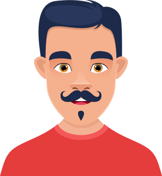 Man face clipart design illustration png