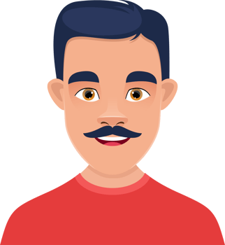 Man face clipart design illustration png