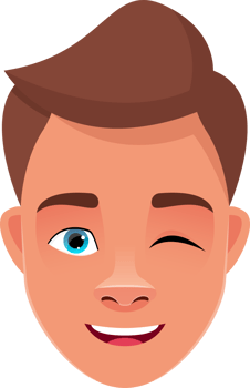 Man face expression clipart design illustration png