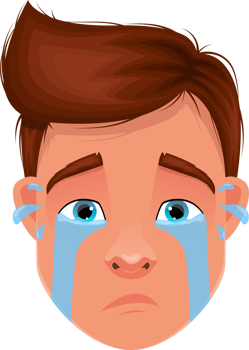 Man face expression clipart design illustration png