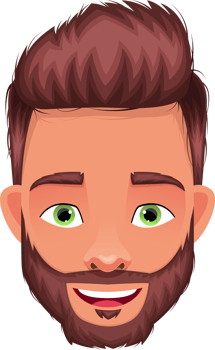 Man face expression clipart design illustration png