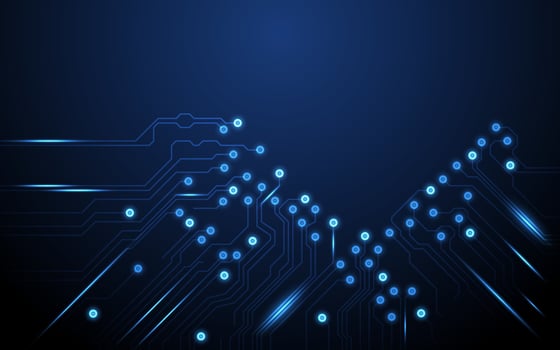 Blue abstract technology hitech backgroundcircuit boardmotherboard designvector illustration vector