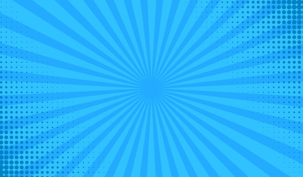 blue halftone comic cartoon background vector