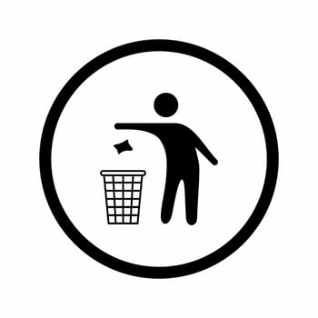 Do Not Litter Sign. Throw Garbage in Its Place. Please Do Not Throw Trash in Toilet Design Concept vector