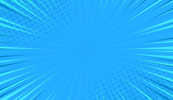 blue halftone comic cartoon background vector