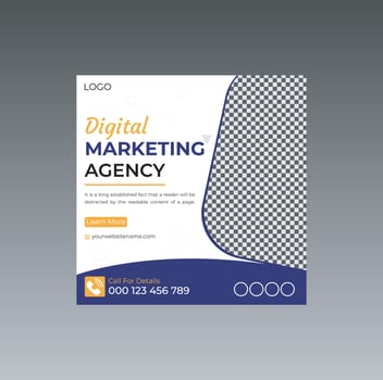Corporate Business  Social Media Post Design Template vector