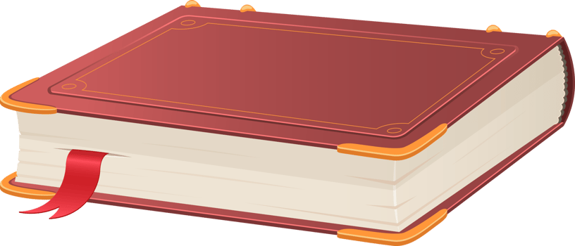 cartoon book, history book, diary, wisdom, education Old book clipart design illustration png