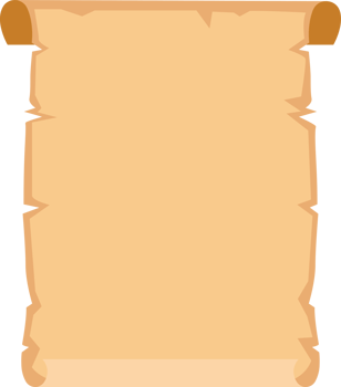 Papyrus scroll clipart design illustration png