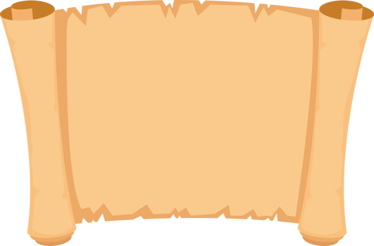 Papyrus scroll clipart design illustration png