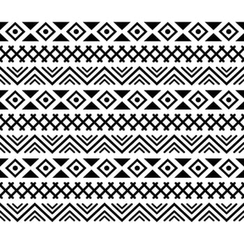 Polynesian Maori tribal aztec seamless pattern. Background for fabric, wallpaper, card template, wrapping paper, carpet, textile, cover. ethnic tattoo style pattern vector