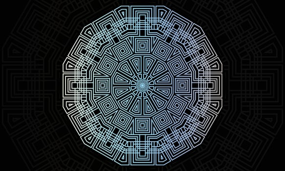 Mandala pattern design. Geometric pattern design. Pastel color mandala. vector