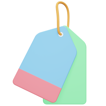 Price Tag 3d icon illustration png