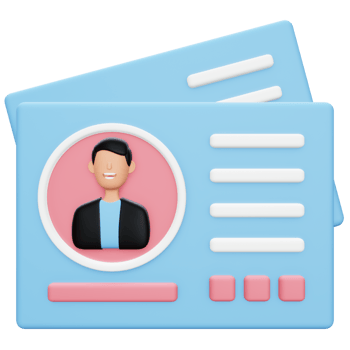 Business Card 3d icon illustration png