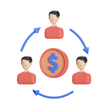 financial team 3d icon illustration png