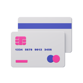 credit card 3d icon illustration png