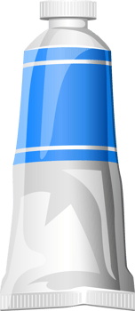 Paint tube clipart design illustration png