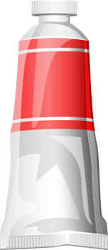 Paint tube clipart design illustration png