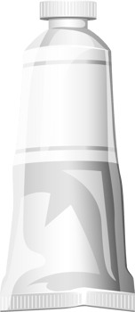 Paint tube clipart design illustration png