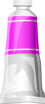 Paint tube clipart design illustration png
