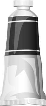 Paint tube clipart design illustration png