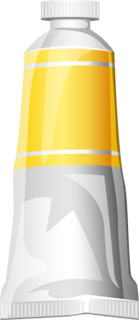 Paint tube clipart design illustration png