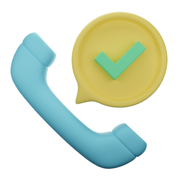 accept call 3d icon illustration png