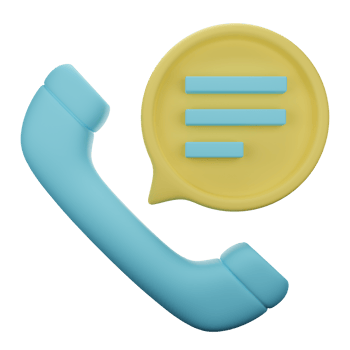 phone call 3d icon illustration png