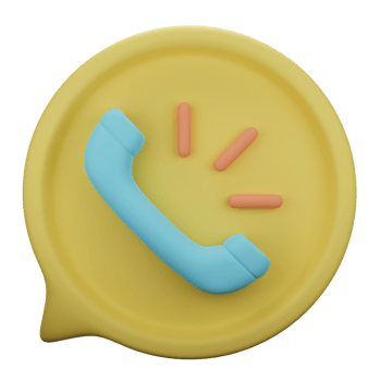 phone call 3d icon illustration png