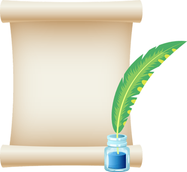 Paper scroll clipart design illustration png