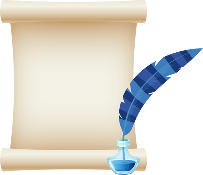 Paper scroll clipart design illustration png