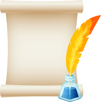 Paper scroll clipart design illustration png