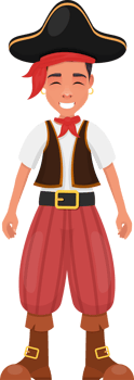 Pirate man clipart design illustration png