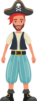 Pirate man clipart design illustration png