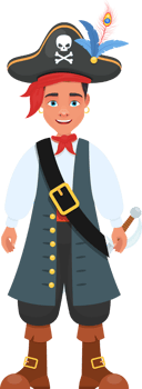 Pirate man clipart design illustration png