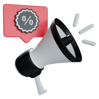 offer announcement 3d icon illustration png