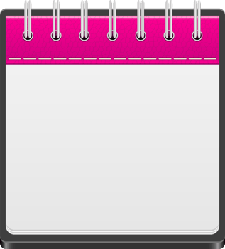 Calendar icon clipart design illustration png