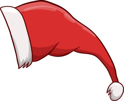Santa hat clipart design illustration png