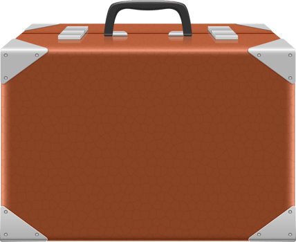 Suitcase clipart design illustration png