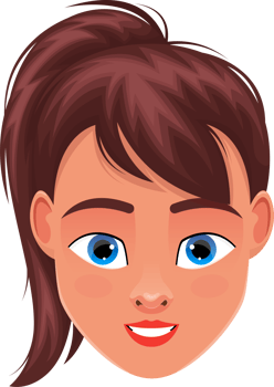 Woman face clipart design illustration png