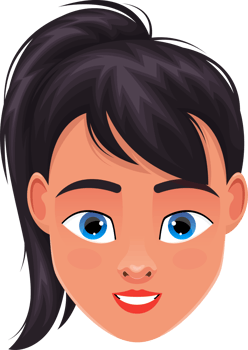 Woman face clipart design illustration png