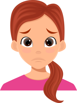 Woman face expression clipart design illustration png