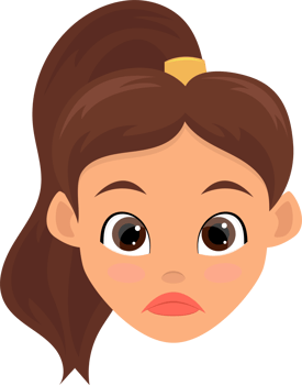 Woman face expression clipart design illustration png