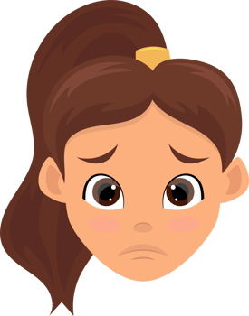 Woman face expression clipart design illustration png