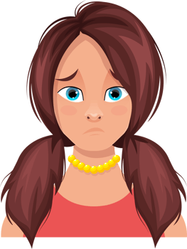 Woman face expression clipart design illustration png