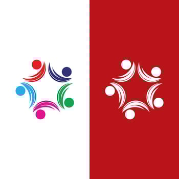 Community, network and social icon vector