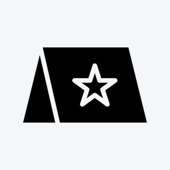Icon Visual Brand. suitable for Branding symbol. glyph style. simple design editable. design template vector. simple illustration vector